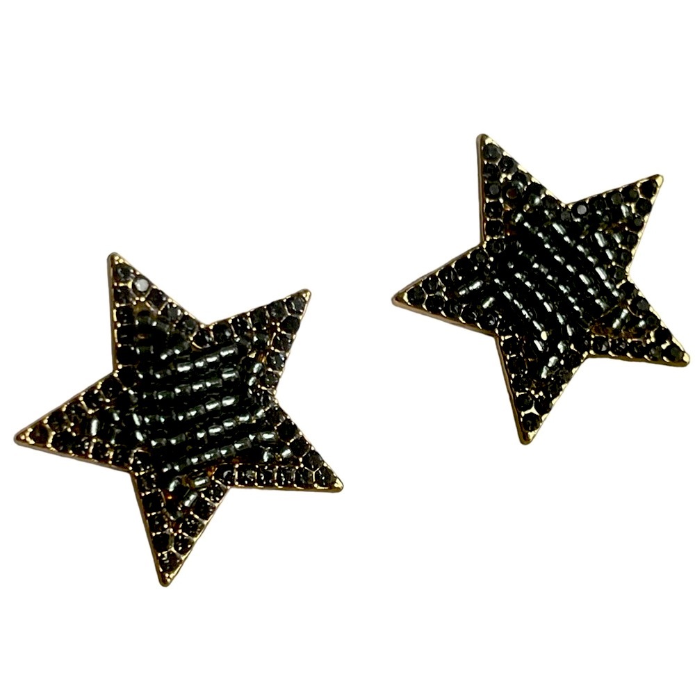 BaubleBar Sugarfix Starry Night Stud Earrings Crystal Embellished Pierced NWT
